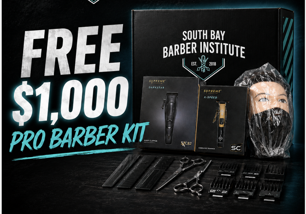 Free $1,000 Pro Barber Kit from South Bay Barber Institute
